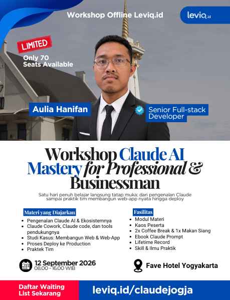 Poster Claude AI Mastery Offline Yogyakarta